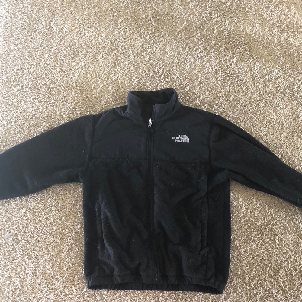 Girls Large Black North Face fleece